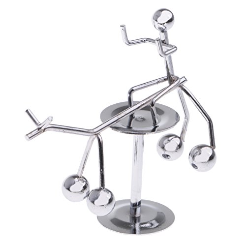 image for MonkeyJack Metal Craft Perpetual Balance Art Motion Toy Figurine Stain