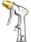 FANHAO Upgrade Garden Hose Nozzle Sprayer, 100% Heavy Duty Metal Handheld Water Nozzle High Pressure in 4 Spraying Modes for Hand Watering Plants and Lawn, Car Washing, Patio and Pet
