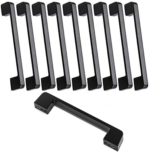 10 Black Kitchen Door Handles 160mm Hole Spacing Bar Cabinet Handle — image 1