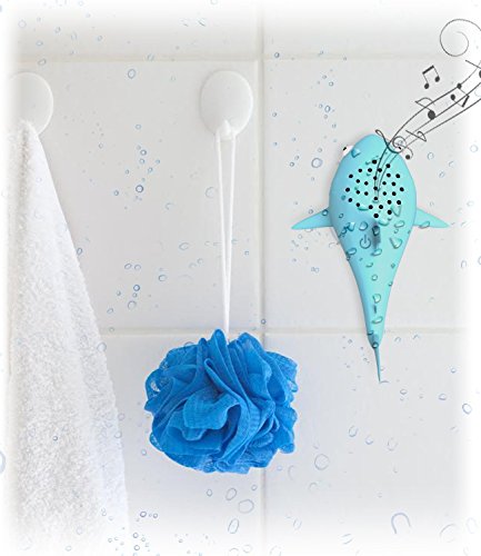 Aduro Shower Speaker Waterproof Speakers for Kids, Animal Bluetooth Wireless Speaker with Suction Cup and Built-in Mic Speaker with Music Control Great for Kids Bathtub Shower Radio (Marc The Shark) - Thumbnail 4