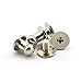 LQ Industrial 12 Sets 5x7x7mm Chicago Screws Silver Round Phillips Head Button Stud Screws Nail Rivet for DIY Leather Craft
