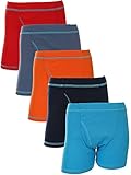 Dimore Big Boys Solid Color Cotton Stretch Short 5 Pack Underwear Boxers Briefs