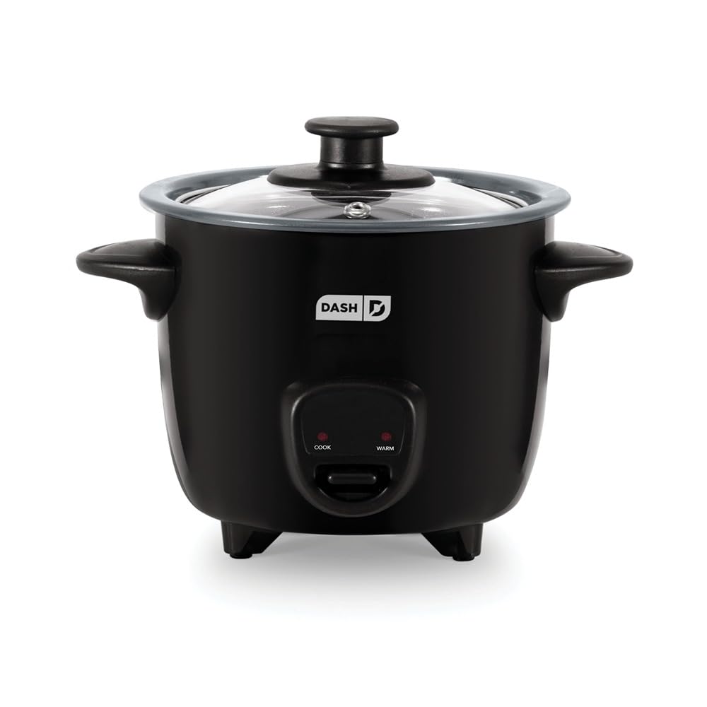 Photo 1 of Dash Mini Ceramic Rice Cooker - Designed for Single-Serve Cooking - Compact Rice Cooker with Nonstick Removable Pot, Keep Warm Function & Easy-to-Clean Sleek Design - Black Ceramic