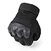 JIUSY Touch Screen Military Rubber Hard Knuckle Tactical Gloves Full Finger Airsoft Paintball Outdoor Army Gear Sports Cycling Motorcycle Riding Shooting Hunting Size Large Black