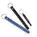 amathings 2 pieces ! (double pack) Kubotan/force amplifier with a very loud SOS signal whistle in Blue and Black with grooved grip and key chain also usable as an emergency hammer, 100% legal, by