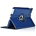 ipad 2/3/4 Case,Uvital 360 Degree Rotating PU Leather Case with Screen Protector Cover,Multi-angle Stand Folio Cover with Smart Wake Up Sleep for iPad 2 3 4(Navy Blue)