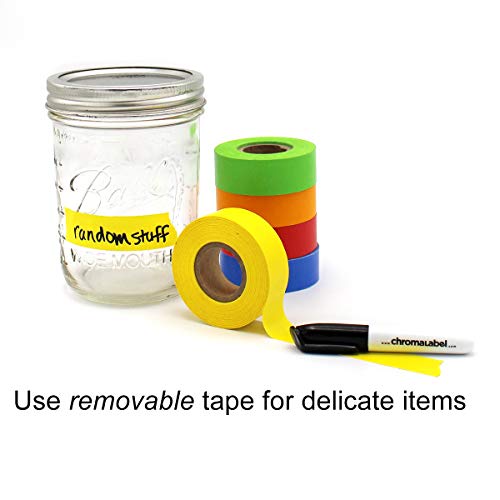 ChromaLabel Moving Buddy Kit ColorCode Label & Tape Pack, 150 Labels