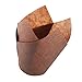 Zenlogy Tulip Cupcake Liners - Brown for Standard Size Cupcakes and Muffins - 120 Pieces per Box - Perfect for Extra Toppings on a Cupcake