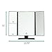 Best Magnified LED Lighted Vanity Mirror - Up to 10x Magnification Plus Dimmer - 4 Different Modes for Everyday Makeup Mirror Use - 1x, 2X, 3X, and 10x Magnification - 180 Degree Rotation
