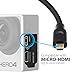 Micro HDMI to HDMI Cable, Fosmon (6 FT) High-Speed HDMI to Micro HDMI HDTV Cable [Support 4K, 3D, Ethernet, Audio Return]