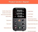 NANKADF DC Power Supply 0-30V 0-5A USB Fast Charge 18W 4-Digit Display view 6