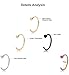 REVOLIA 18G 5Pcs Stainless Steel Nose Rings Hoop Body Piercing Jewelry 8MM