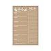 Hadley Designs Rustic Weekly Meal Planning Calendar Grocery Shopping List Magnetic Pad for Fridge, Family Pantry Food Menu Board Organizer, Week Diet Prep Planner Tool, What to Eat Dinner Notepad