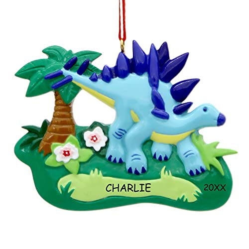 Personalized Dinosaur Christmas Ornament (Stegosaurus) at Amazon
