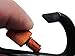 LeBeila Aluminum Carabiner Heavy Duty Climbing Hooks D Shape Buckle Pack Spring Snap Keychain Clip with Screwgate Locking-Outdoor Camping D-ring Carabiners Hook (Black/Orange-5PCS)
