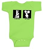 SoRock Kids My DAD Onesie Green
