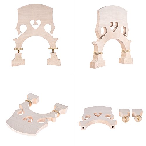 Standard Maple Bridge Replacement Part for 3/4 Size Double Bass Adjustable Upright Bass Bridge - Thumbnail 4