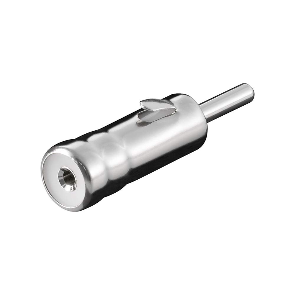 Goobay 11447 Aerial plug for car radio; metal version - male (old standard) > female (new standard)