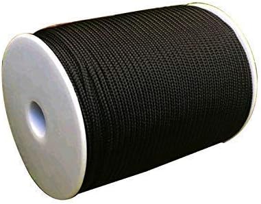 WedDecor 3mm Roman Blind Cord, 10 Meters Black Braided Cord Blind String for Gardening Plants Kitchen & Window Blinds