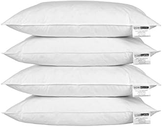 Homescapes - White Duck Feather Pillow - Wash at Home Range - Hypo Allergenic &amp; Anti Dust Mite by Homescapes
