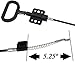 RRRP - Recliner Replacement Parts - Universal D Handle Cable - Spring S/Z Hook Exposed 5.25