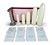 Set of 5 Smooth Vaginal Dilators with Handle for Vaginismus, Each Comes in Own Plastic Bag, Used for Stretching Vaginal Walls, Instruction Book and Personal Lubrication Included, Comes with Carry Bag