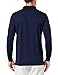 baleaf Men's Long Sleeve Golf Polo Shirt UPF 50 Quick Dry 3 Button Casual Work Outdoor Lightweight Performance Shirts Navy Size L