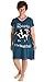 Women's V-Neck Nightshirts by LazyOne | Cute Pajamas Night Shirt + Sizes S/M and L/XL (Small/Medium, Moody Cow)