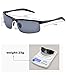 MOTELAN Men's Polarized Sunglasses for Driving Fishing Golf Metal Glasses UV400 Black
