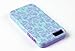 DandyCase 2in1 Hybrid High Impact Hard Sea Green Flower Pattern + Purple Silicone Case Cover For Apple iPhone 5S & iPhone 5 (not 5C) + DandyCase Screen Cleaner