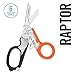 LEATHERMAN, Raptor Emergency Response Shears with Strap Cutter and Glass Breaker, Black-Orange with Utility Holster (FFP)