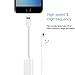iPhone 7 Adapter & Splitter, Dual Lightning Headphone Audio & Charge Adapter for iPhone 7 / 7 Plus (White)