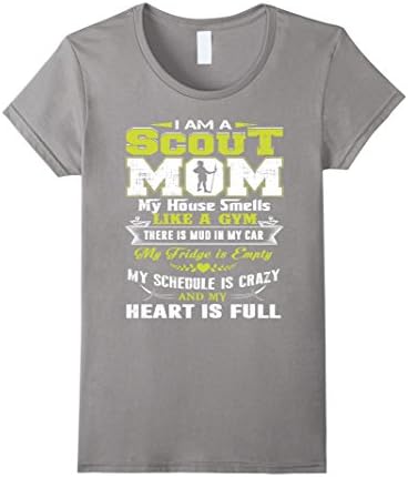 Women's SCOUT MOM Shirt XL Slate