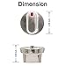 DG64-00347B Dial Range Knobs Replacements for Samsung Stove Knob Replacement Range Oven,Stainless Steel Dial Knob Replacement Part