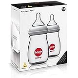 Joovy Boob PPSU Bottle, Grey, 9 Ounce, 2 count