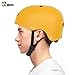 JBM international EPS foam Skateboard Helmet (Yellow, Medium)