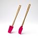 Tovolo Mini Silicone Spatula and Spoonula, Fuchsia - Set of 2
