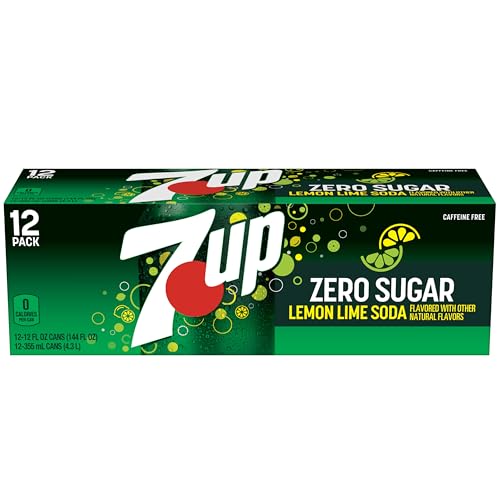 ZERO SUGAR 7-UP SODA, 12 OZ., PACK OF 12