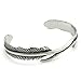 BoxDragon Jewelry Angel's Feather Fashion Stainless Steel Men's Bangle Cuff, Biker Silver