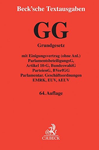 Grundgesetz für die Bundesrepublik Deutschland: mit Einigungsvertrag (ohne Anl ...