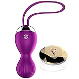 Weyes Multifunctional 7 Frequency Wireless Remote Control Vibrating Egg/Kegel Ball for Women, Purple, 7.2 Ounce