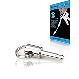 Dongle Dangler 3.5mm Headphone Jack Adapter - Compatible with Samsung Note 10 and iPhone 7/7 Plus/8/8 Plus/X/Xr/Xs/Xs Max/11/11 Pro, Pixel Models - Authentic Cable (Keychain 1-Pack)