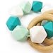Mamimami Home Teether Mint Infant Teether Wooden Teether Silicone Teether Sensory Toy Baby Toy