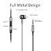 Yugoo in Ear Earbuds Wired Earphones Metal Stereo Noise Isolating Headphones with Mic for Apple Devices, Android Smartphone, Mp3/Mp4 Player, Laptop, Tablet, Etc.(Silver with Black)