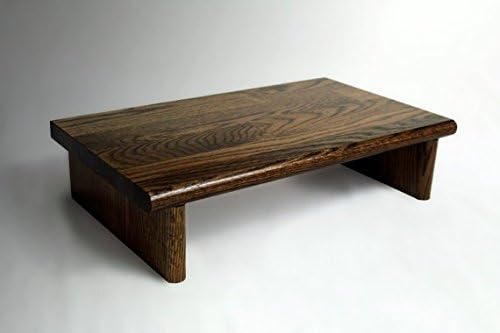Monitor Stand OSTDW30-4 Oak # Dark Walnut 30 x 11.25 x 4.88 TV Wood Shelf Riser Furniture Desk Assembled Made in USA New