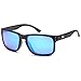 Gamma Ray Optics Polarized Sunglasses for Men Blue Mirror Lens