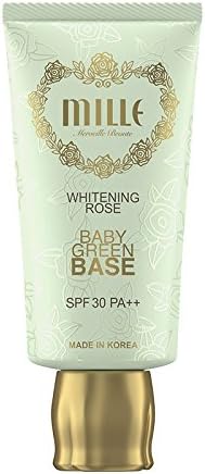 Mille Super Whitening Rose Baby Green Base SPF 30 PA++ 30 G.