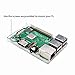 Enokay Case for Raspberry Pi 2 Model B Raspberry Pi 3 Model B B+(Transparent)