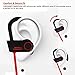 Bluetooth Headphones,Small Target Best Wireless Sports Earphones with Mic IPX7 Waterproof Stable Fit in Ear Earbuds Noise Isolating Stereo Headset 9-Hour Woriking Time for Running Workout Gym
