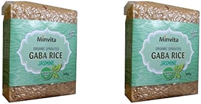 (2 PACK) - Minvita Organic Gaba Rice - Jasmine Green| 500 g |2 PACK - SUPER SAVER - SAVE MONEY